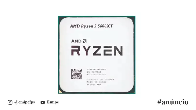 Ryzen 5 5600XT AMD AM4 4.7 GHz 6 Cores 12 Threads (novo S/Box) em promoção na Shopee