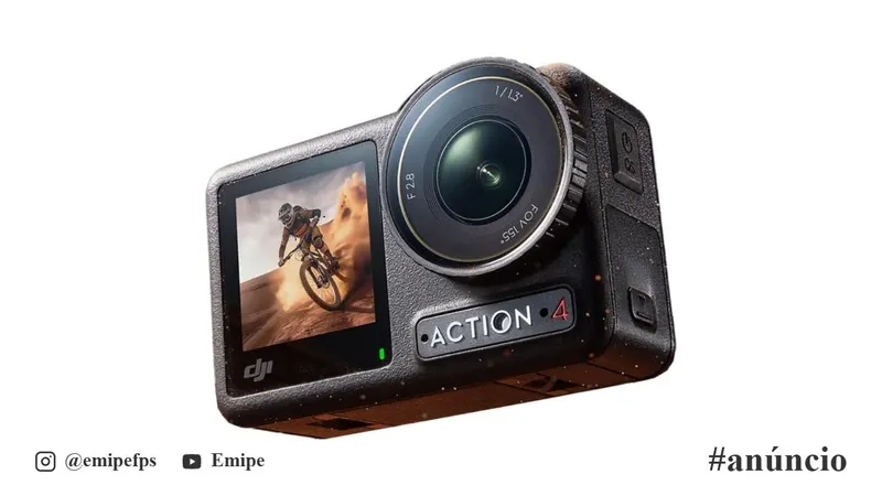 Câmera de Ação DJI Osmo Action 4 Standard Combo DJI - DJI207 em promoção na Amazon