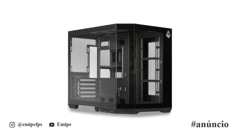Gabinete Gamer Aquário Mancer CV700L, Mid Tower, Lateral De Vidro, Preto, MCR-CV700L-BK cv 700l em promoção na Shopee