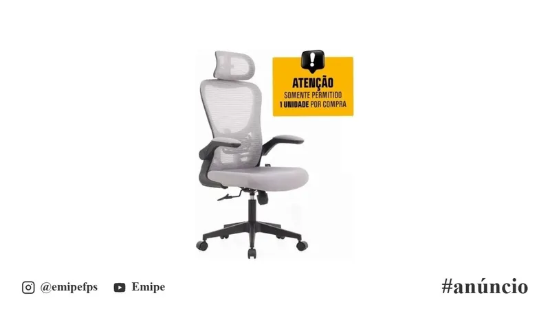 Cadeira De Escritório Dr. Office Handy V2, Mesh, Cinza e Preta, Dr-Ch-Hv2r1dgf em promoção na Shopee