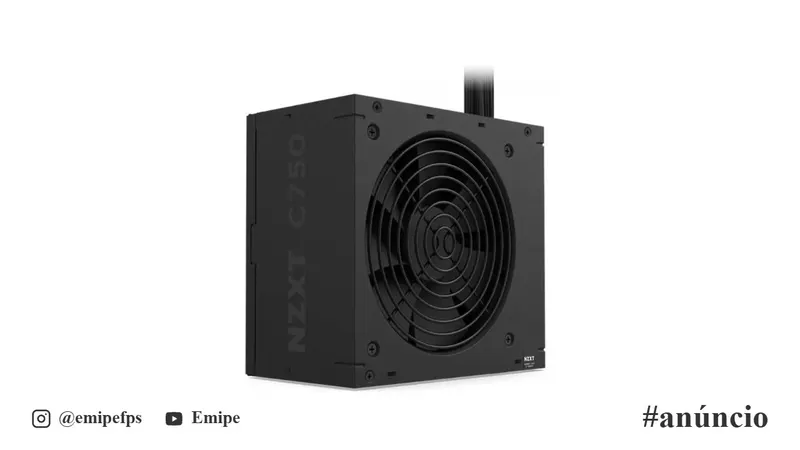 Fonte NZXT C750 Bronze, 750W, 80 Plus Bronze, PFC Ativo, ATX 3.1, Preto, PA-7B3BB-US em promoção na Shopee