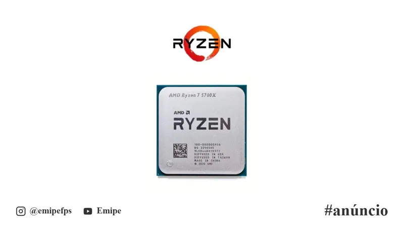 Processador Ryzen 7 5700x - Novo S/Box em promoção na Shopee