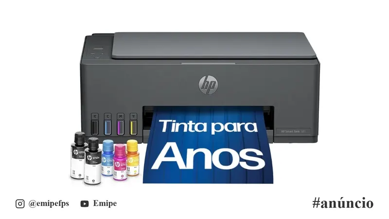 Impressora Multifuncional HP Smart Tank em promoção