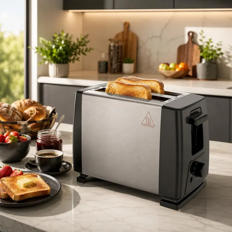 Torradeira Elétrica Inox 2 Fatias em promoção
