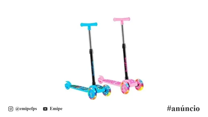 Patinete Infantil 3 Rodas De Dobrável em promoção