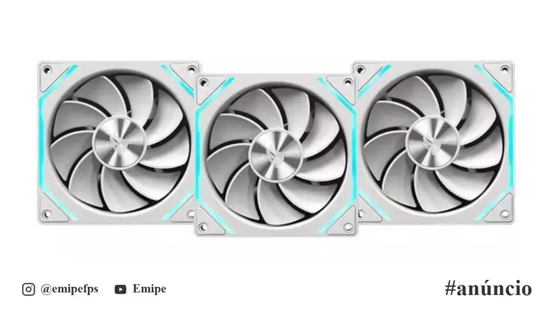 Kit Ventoinha Pichau Ventus NX Reverse, ARGB, 3x120mm, Branco, PCH-VTNXR3-WH01 em promoção na Shopee