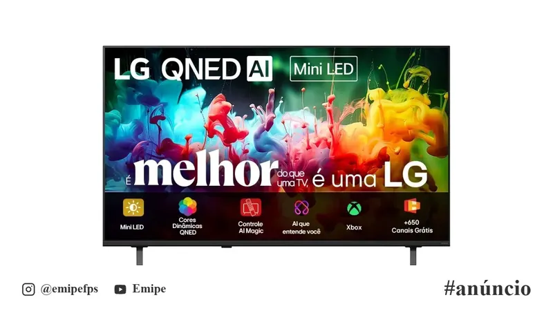 Smart TV LG 50 QNED Mini em promoção