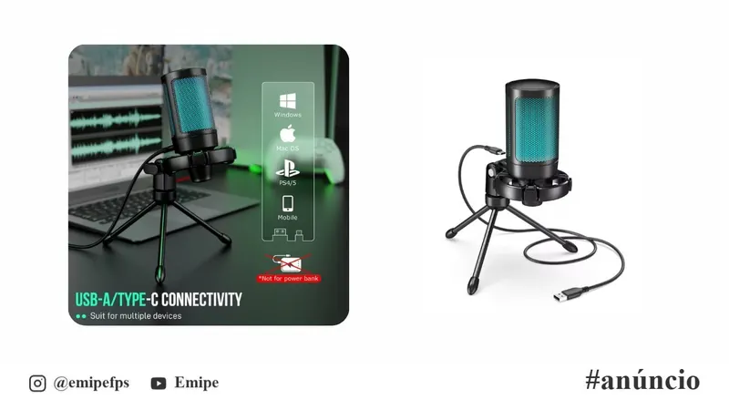Microfone Fifine Ampligame A2 em promoção