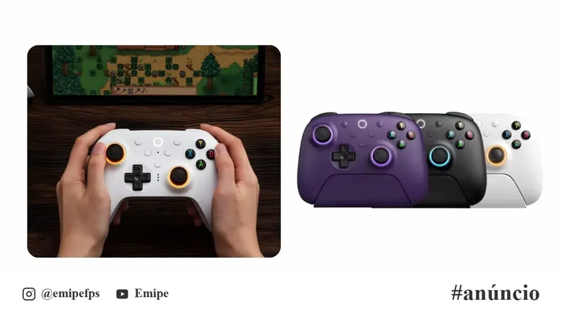 Controle 8BitDo Ultimate 2 Wireless com em promoção