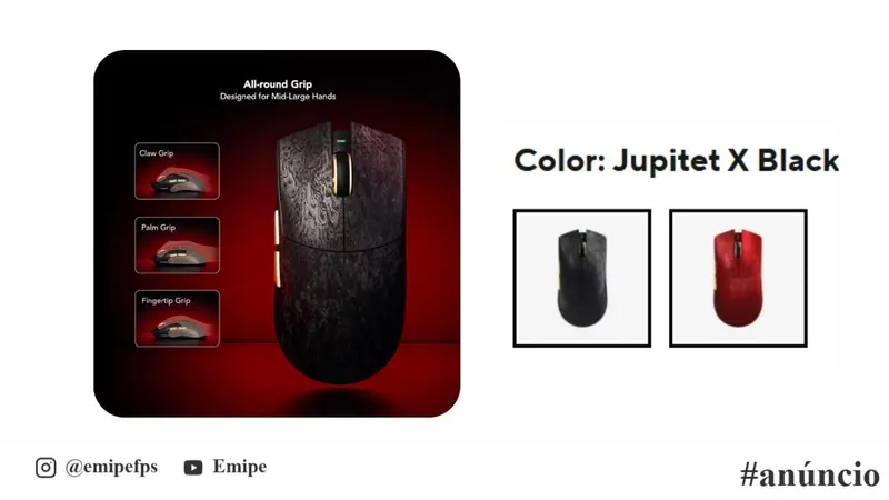 Mouse KYSONA Jupiter X Ultra 3950 em promoção