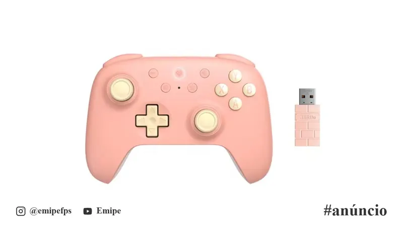 Controle 8BitDo Ultimate 2C, Analógicos Hall Effect, Sem Fio, PC, Windows 10/11, Steam Deck, Raspberry Pi, Android em promoção na AliExpress