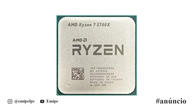 Ryzen 7 5700X Novo em promoção na AliExpress
