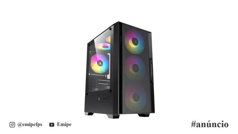 Gabinete Acegeek Stratus Mesh em promoção