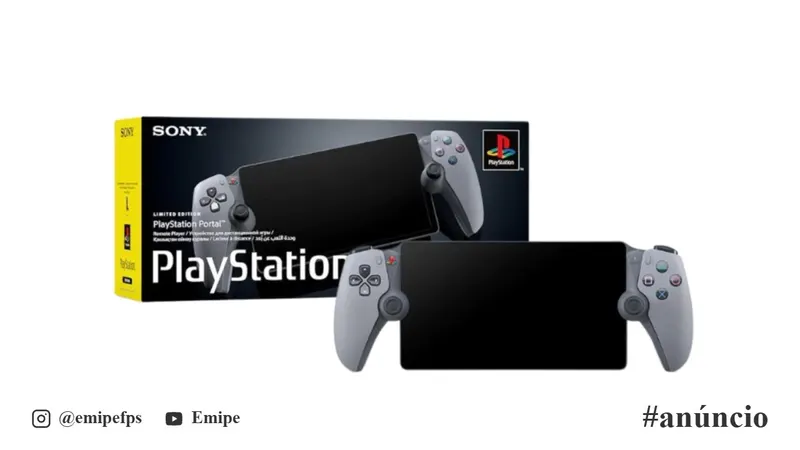 Reprodutor Remoto PlayStation Portal Edição Limitada de 30º Aniversário Sony - PS5 em promoção na Shopee