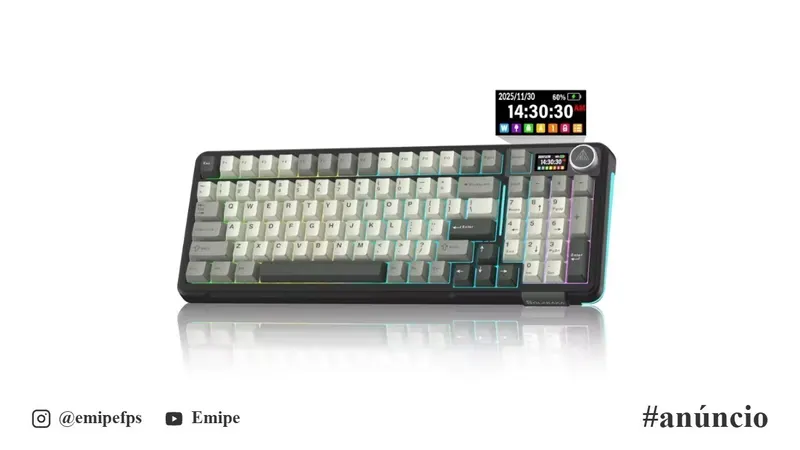 Teclado Mecânico SOLAKAKA A99PRO com 97 em promoção