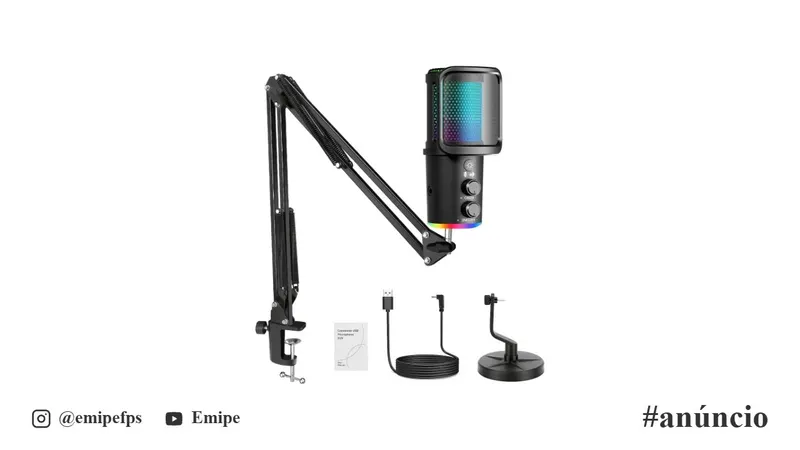 Microfone Profissional Cardioid Com em promoção