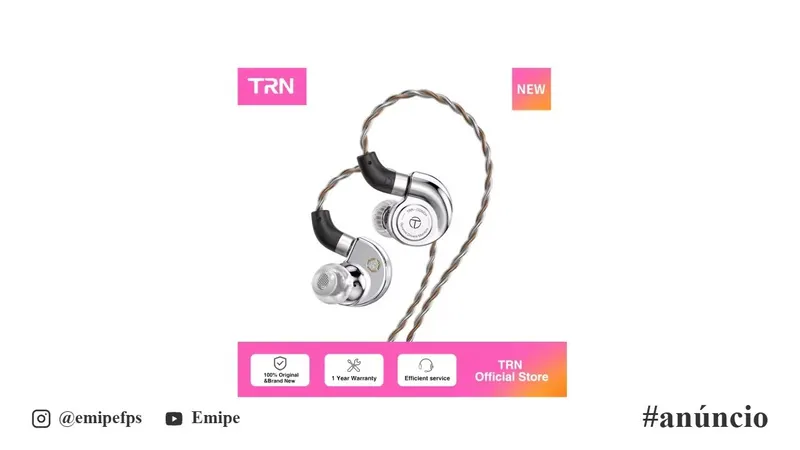 Fone de Ouvido TRN Conch Earphone em promoção
