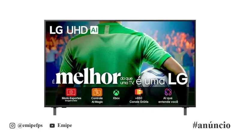 Smart TV LG AI UA85 60 em promoção
