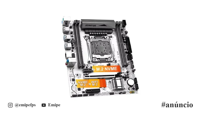 Placa-Mãe Xeon X99 Jginyue X99 Gaming D4 ARGB, VRM de 8 Fases, Quad Channel, Secure Boot, TPM 2.0 (MSI 14 Pinos) em promoção na AliExpress
