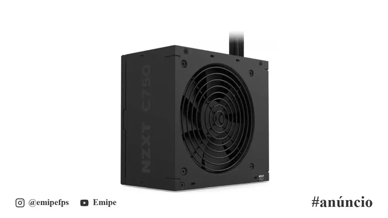 Fonte NZXT C750 Bronze, 750W, 80 Plus Bronze, PFC Ativo, ATX 3.1, Preto, PA-7B3BB-US em promoção na Shopee