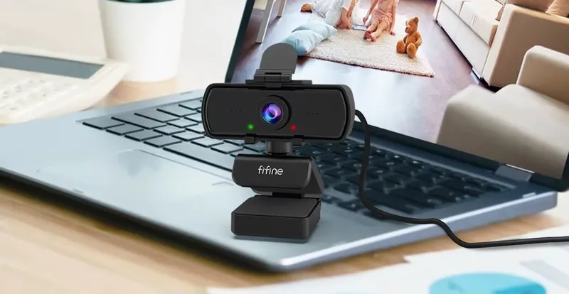 Webcam Fifine K420 2K com Microfone em promoção