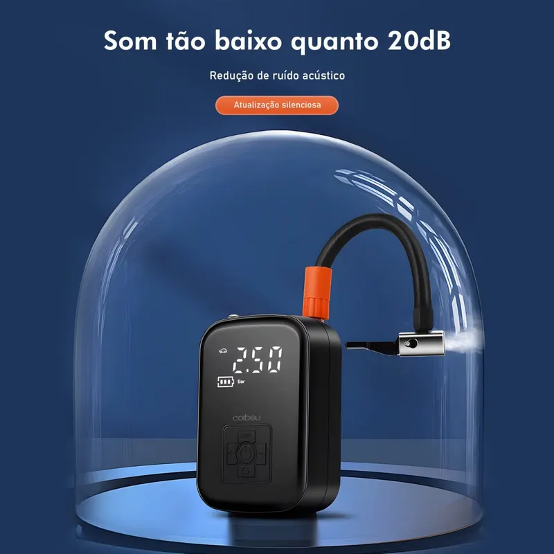 Mini Compressor de Ar Portátil, Bomba de Encher Pneu de Carro, Bomba de Ar Portátil, Iluminação LED em promoção na AliExpress