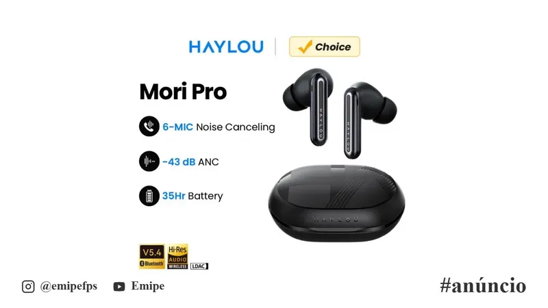 Haylou Mori Pro em promoção
