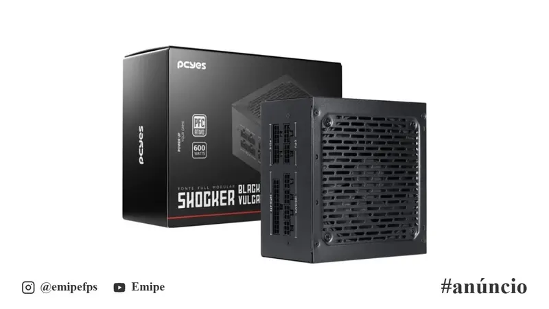 Fonte Shocker Full Modular 600W 80 em promoção