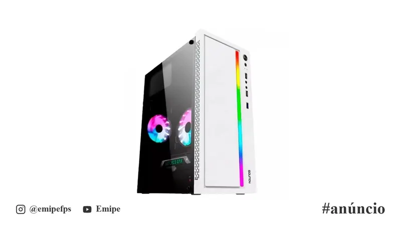 Gabinete Round5 Viper White em promoção