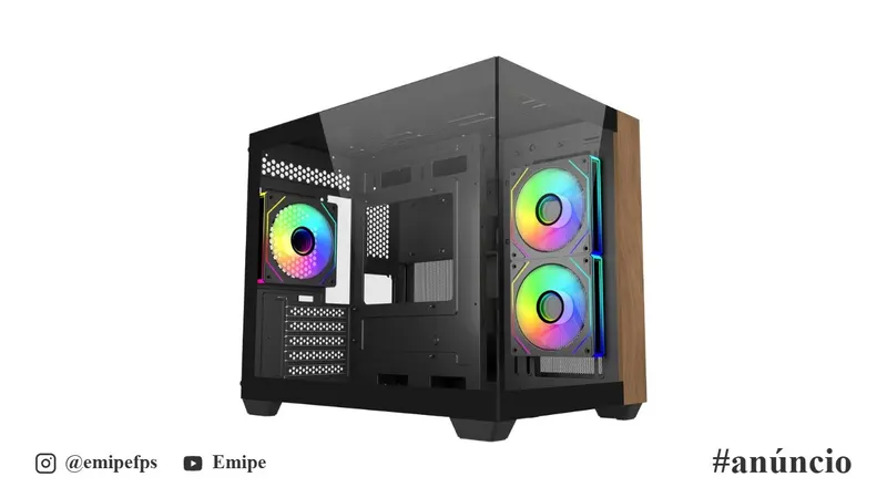 Gabinete Cooler Master Elite 481 Wood em promoção