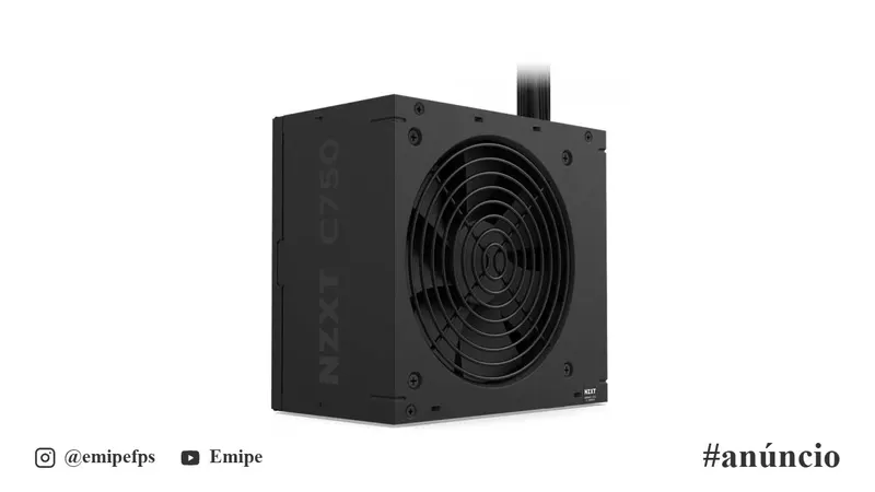 Fonte NZXT C750 Bronze, 750W, 80 Plus Bronze, PFC Ativo, ATX 3.1, Preto, PA-7B3BB-US em promoção na Shopee