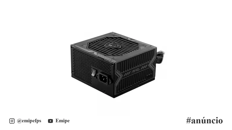 Fonte ATX MSI 650W MAG 2.4 PCIe 80 Plus Bronze 306-7ZPAX39-HH9 em promoção na Shopee