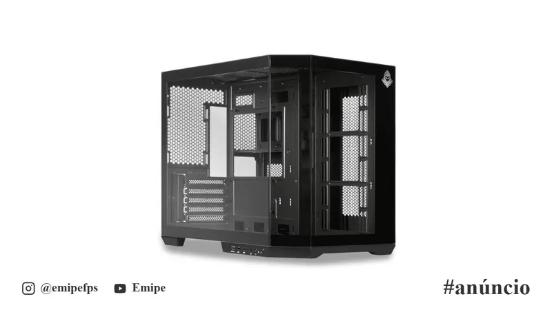 Gabinete Gamer Aquário Mancer CV700L, Mid-Tower, Lateral de Vidro, Preto, MCR-CV700L-BK em promoção na Shopee