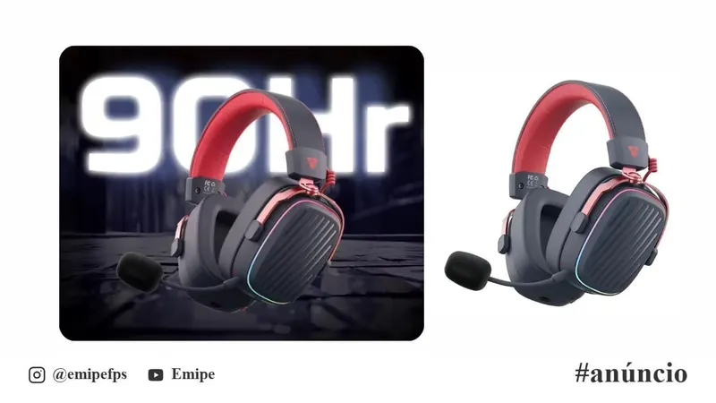 Headset Fantech Harmony Pro Tri Mode em promoção