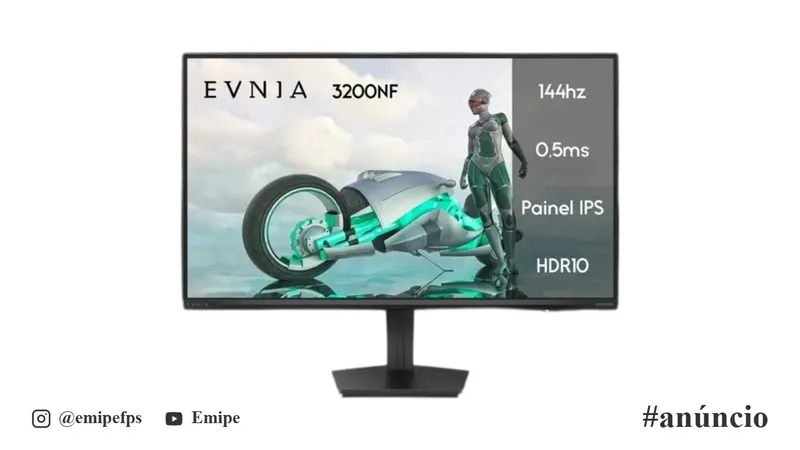 Monitor Philips Evnia 23.8 24M2N3200NF em promoção