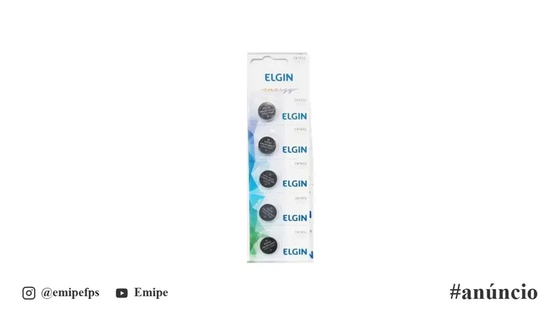 Bateria Elgin CR1632 3V Lítio Cartela em promoção