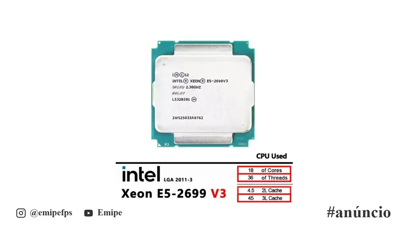 Xeon E5 2699 V3 X99 Processador CPU em promoção na AliExpress