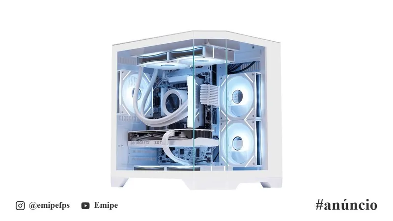 Gabinete Gamer K-Mex Aquário CG-W1KV Ângulo Micro ATX Sem Fan em promoção na Shopee