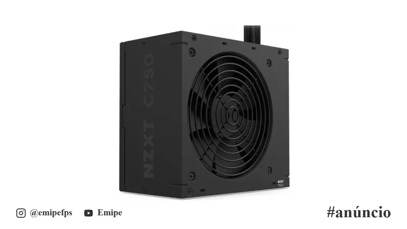 Fonte NZXT C750 Bronze, 750W, 80 Plus Bronze, PFC Ativo, ATX 3.1, Preto, PA-7B3BB-US em promoção na Shopee