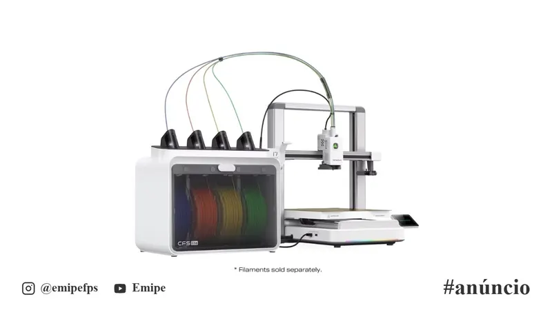 Impressora 3D DIY Creality SPARKX I7 Color Combo, Conjunto de Cartuchos Multicoloridos CFS Lite, Tamanho de Impressão 260×260×255 mm, BR em promoção na AliExpress