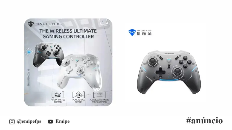 Controle Sem Fio Machenike G5 Pro Elite RGB em promoção na AliExpress