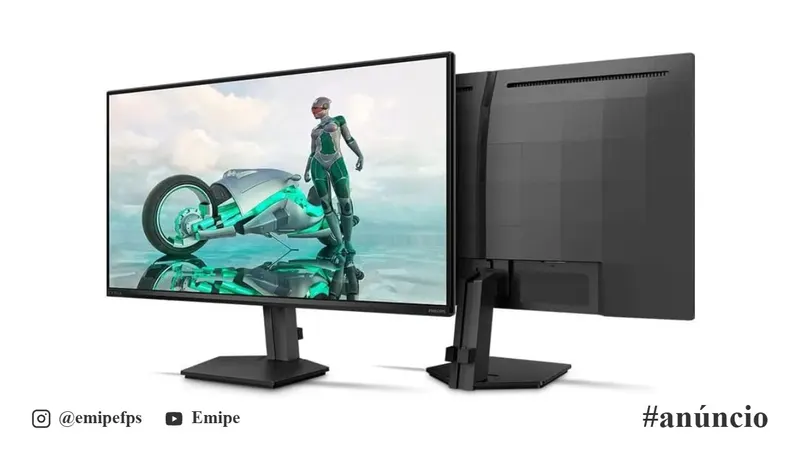 Monitor Gamer Philips EVNIA 27" IPS FHD, 144Hz, 0,5ms, NVIDIA G-Sync - 27M2N3200NF em promoção na Amazon