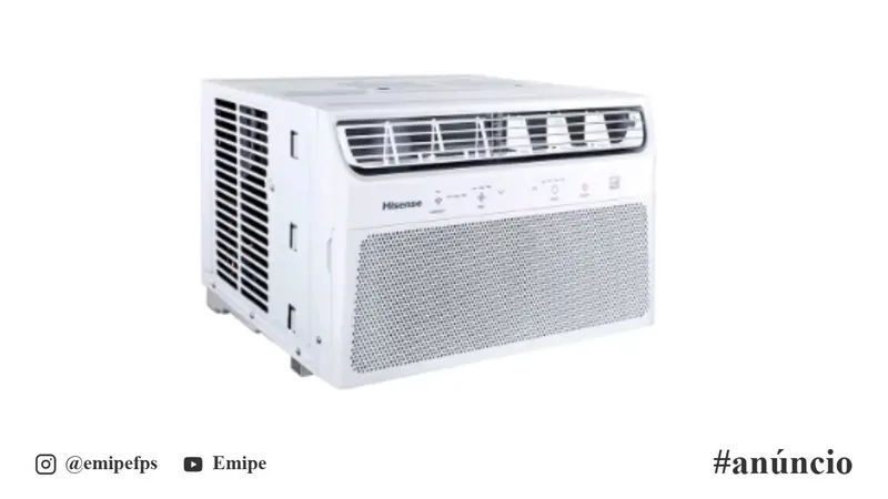 Ar-Condicionado de Janela Hisense 10000 BTUs Frio Wi-Fi com App Connect Life AW-10CWBRVGU02 Branco 1 em promoção na AliExpress