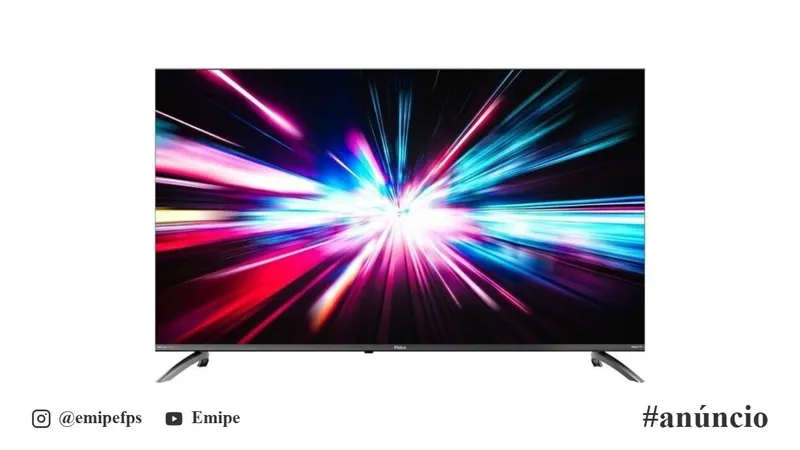 Smart TV Philco 50" 4K UHD Roku TV HDR10 Dolby Audio P50CRB Space Gray em promoção na Shopee