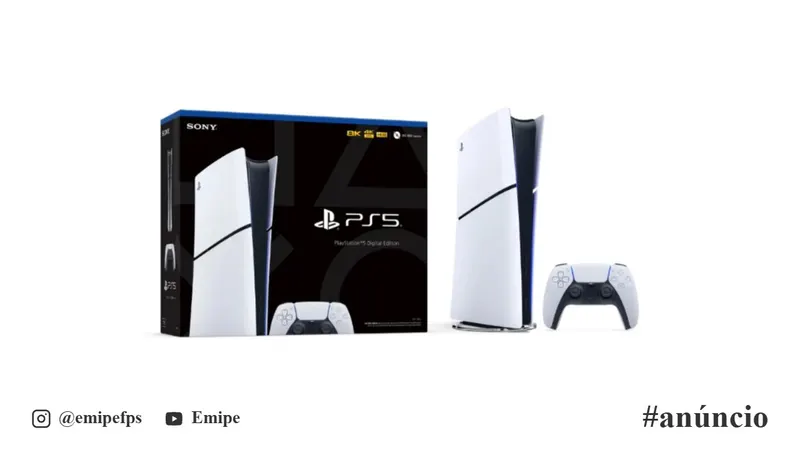 Console PlayStation 5 Slim Edição Digital 825GB - PS5 em promoção na Shopee