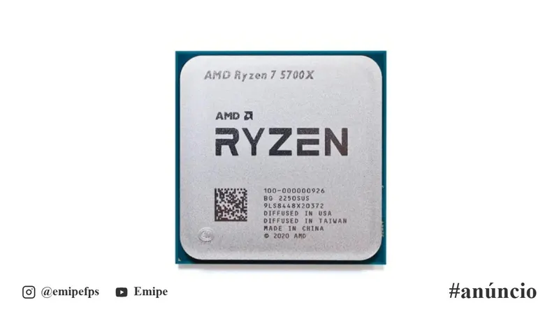 Processador AMD Ryzen 7 5700X, 3.4GHz (4.6GHz Max) em promoção na Shopee