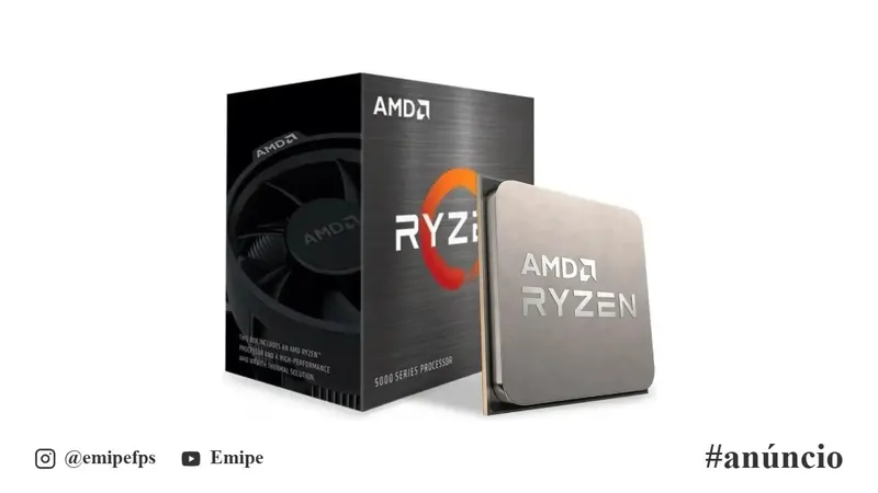 Processador AMD Ryzen 5 5500, 3,6GHz (4,2GHz Max Turbo), Cache de 16MB, AM4 em promoção na Mercado Livre