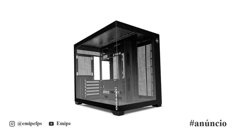 Gabinete Gamer Mancer CV450, Mini-Tower, Lateral de Vidro, Preto, MCR-CV450-BK em promoção na Shopee