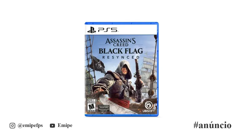 Assassin's Creed Black Flag Resynced PS5 Mídia Física em promoção na Shopee