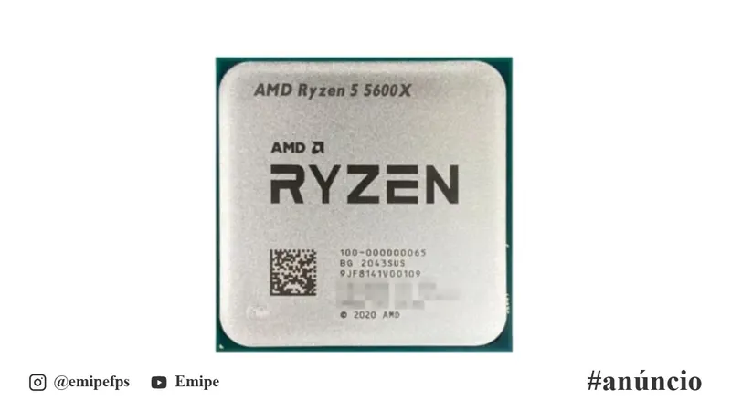 Processador AMD Ryzen 5 5600X, 6-Core, 12-Threads, 3.7GHz (4.6GHz Turbo), Cache 35MB, AM4 em promoção na Shopee